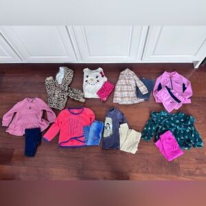 Baby girl 12 months Ralph Lauren Nike Tahari & more clothing bundle outfits lot